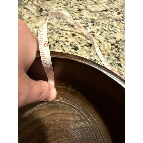 Wooden Brushed Lacquer Lidded Snack/Trinket Bowl - Picture 9 of 9